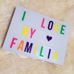 TARGET Pillowfort Northlight 12" LED Lighted Cinema Light Box with Letters and Numbers
-Letter Board-