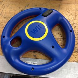 Nintendo Wii OEM Steering Wheel Mario Kart Red/blue Racing Wheel Controller 