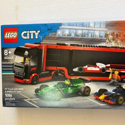 F1® Truck with RB20 & AMR24 F1® Cars Legos