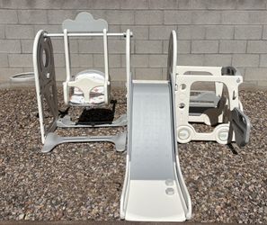 5 in 1 Toddler Slide and Swing Set