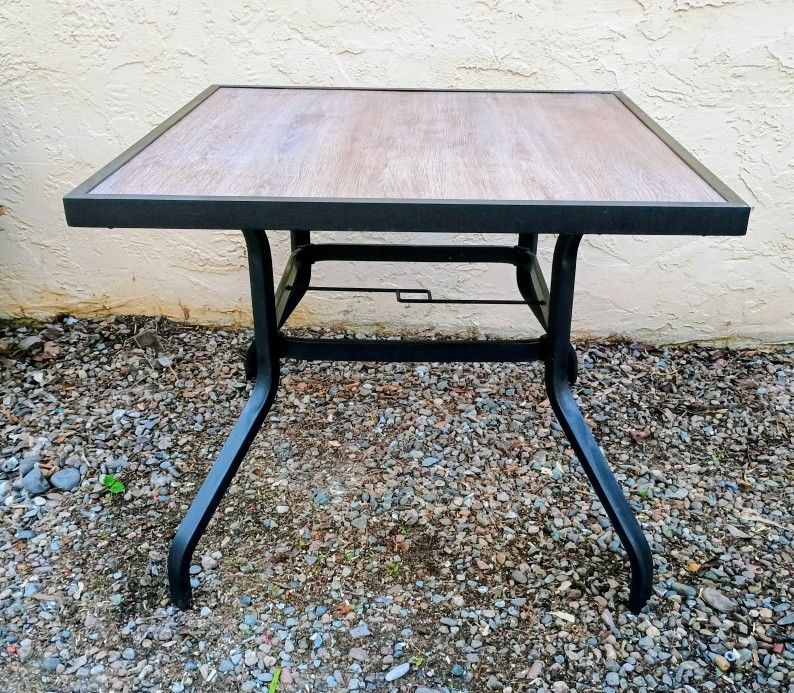 * Just Reduced! Black Friday Special!*Indoor/Outdoor Metal Bistro Table With Waterproof Tabletop