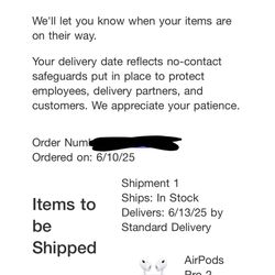 Air Pod Pros 2nd Gen(with Receipt)