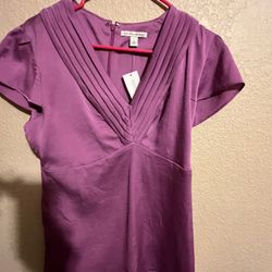New Calvin Klein Purple Dress Top Size In Pics 