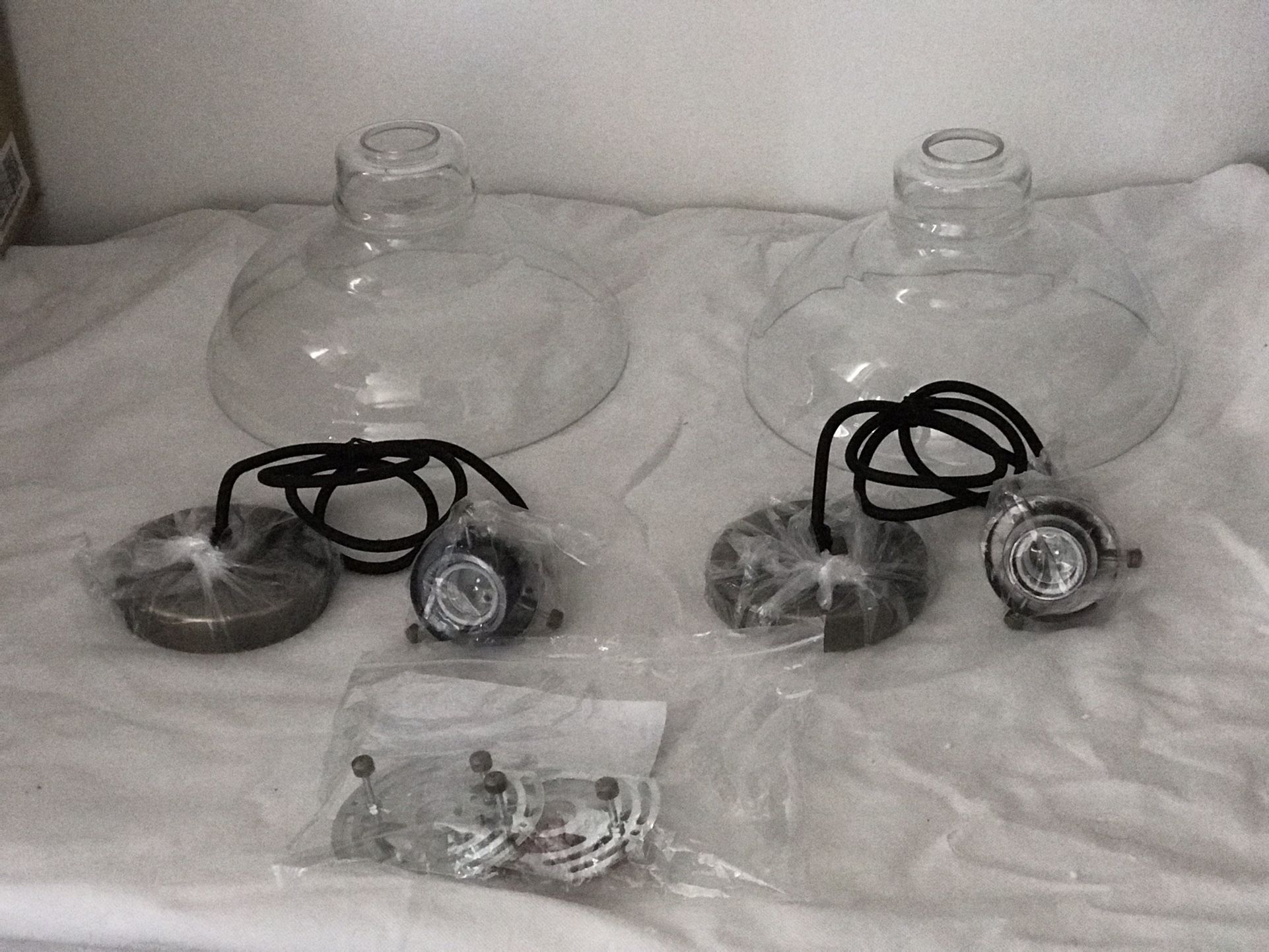 Shine Hai Glass Pendant Lights (2 Pack)