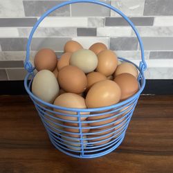 Farm Fresh Organic Eggs: currently Back ordered. Message Me To Be Added To The List