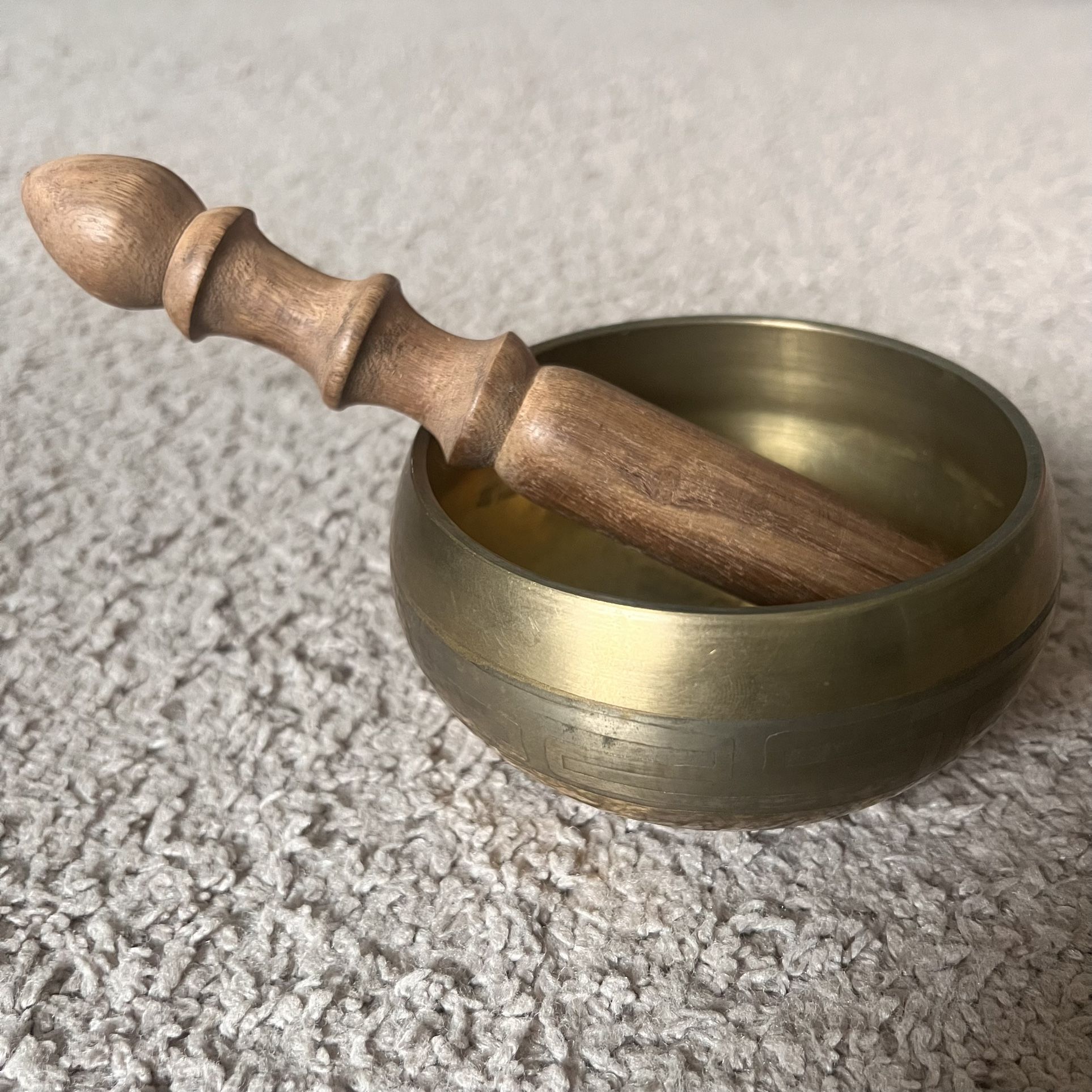 Vintage Singing Bowl Hammer Set - Best Sound Therapy Meditation Bowl