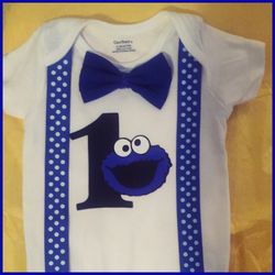 Baby Boy Birthday Onesies $15 with bow tie $18