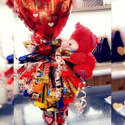 Valentine candy bouquet