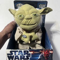 Star Wars First Trilogy Talking Master Yoda Plush Doll