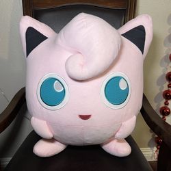 Large Pokemon Jigglypuff Bean Plush Toy Factory 18" Pokémon Pink