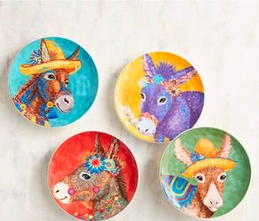 Pier 1 Imports Donkey Salad Plates (Set of 4)
