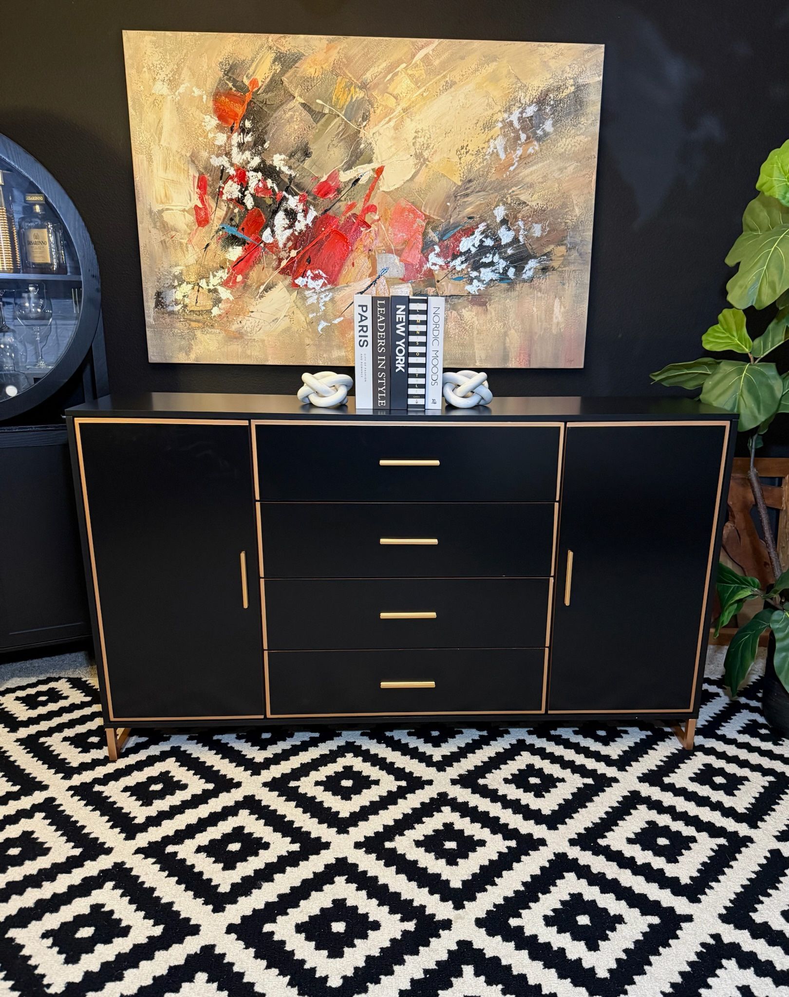 Modern Black And Gold 