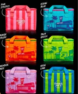 Trader Joe’s Mini Lunch Tote Stripes SET of 6