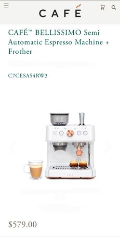 CAFÉ™ BELLISSIMO Semi Automatic Espresso Machine + Frother