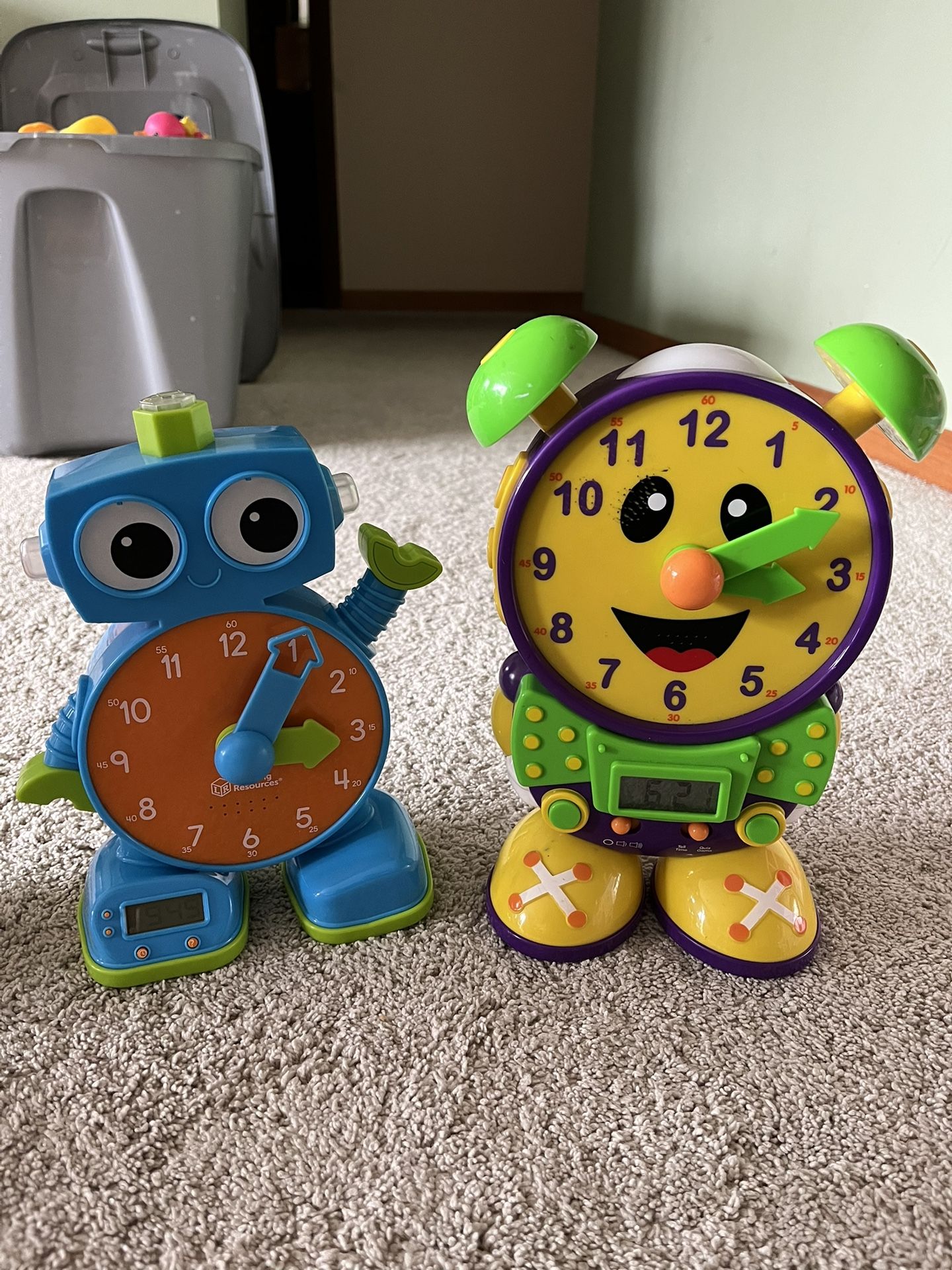 Children Learning Clocks
