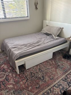 Free Full White Bed Frame