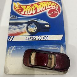 Hot Wheels Lexus SC400 Burgundy  collectible