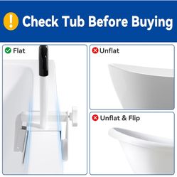 Adjustable Bathtub Safety Rail: Shower Grab Bar Handle for Seniors, Elderly, and Disabled, 14–18 Inch Height Range, Bathroom Safety Bars with Non-Slip