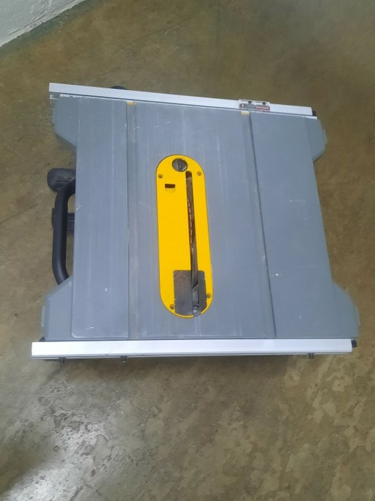 DEWALT TABLE SAW DWE 7485 blade 8-1/4