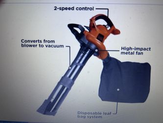 BLACK+DECKER BV6000 3-In-1 Leaf Blower, Vacuum, and Mulcher