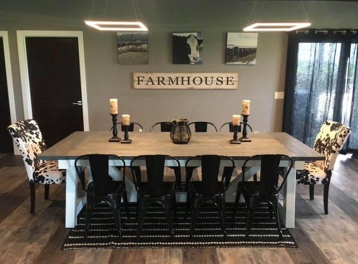 Custom Designed Farmhouse Dining Tables.