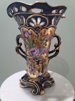 Antique French Porcelain Vases, Set of 2