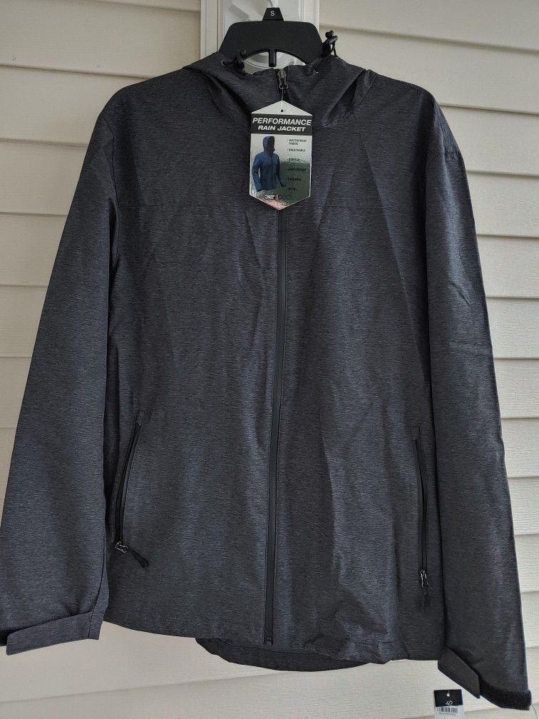 32 Degrees Men's Performance Rain Jacket Hoodie Waterproof Rainwear Hiking Jacket