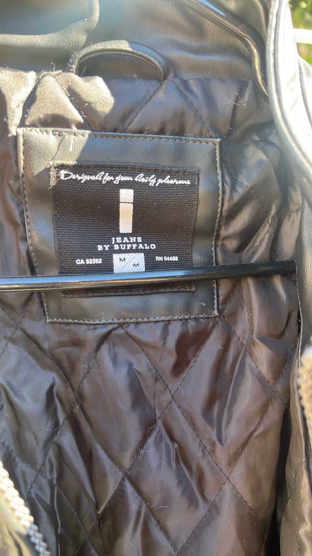 Jeans By Buffalo Men’s Black Jacket Size M