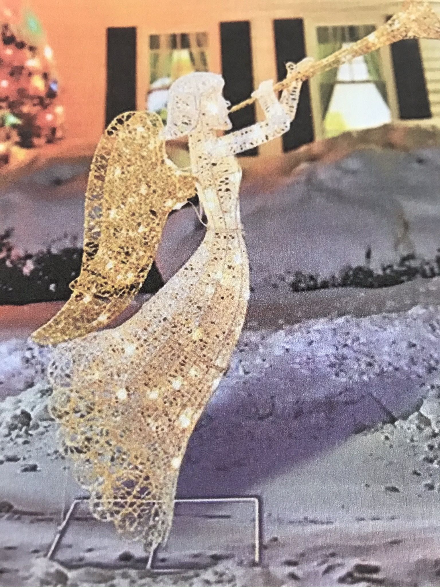 New 48” Golden Angel Lighted Indoor/Outdoor $65