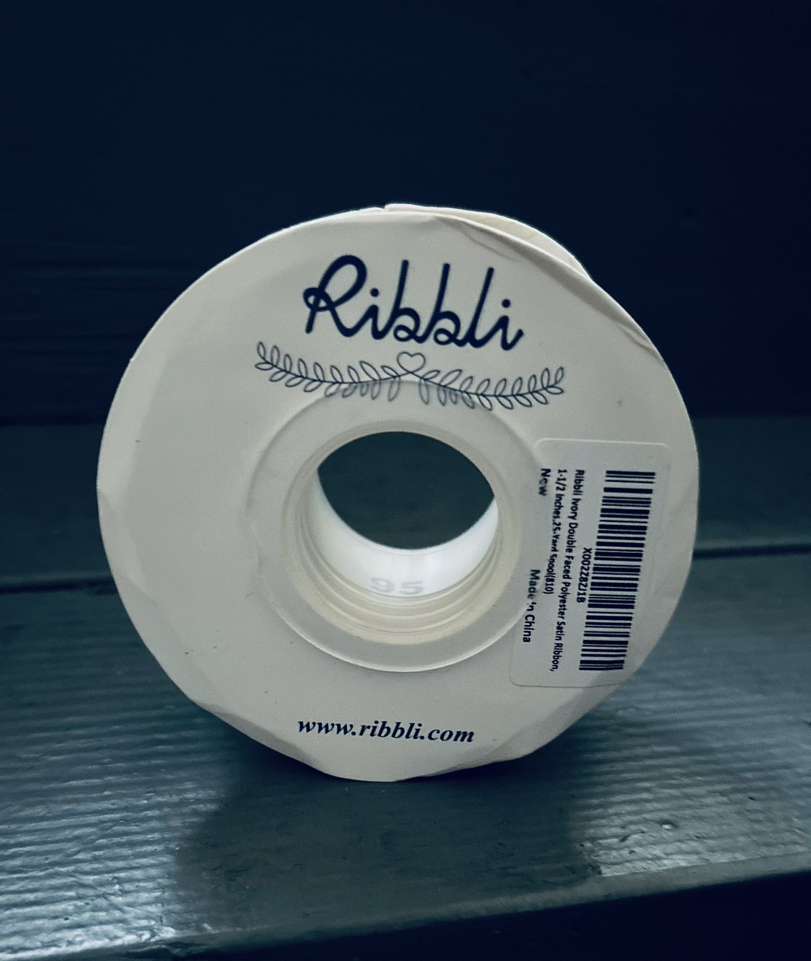 Ivory Double Faced Satin Ribbon