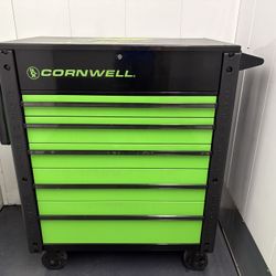Cornwell 5 Drawer Flip Top Tool Cart With Folding Shelf
