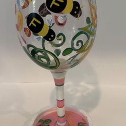 Lolita Love My Wine Glass, Best Friends Forever Wine Glass With Box, Unused
