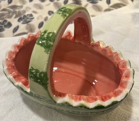 Ceramic Watermelon Serving Bowl/Vase