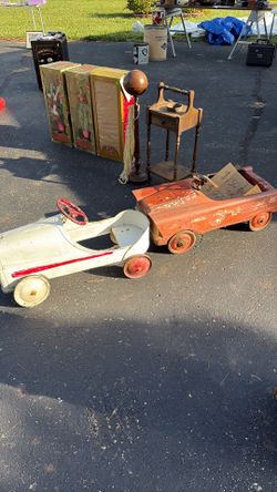 2 vintage pedal cars