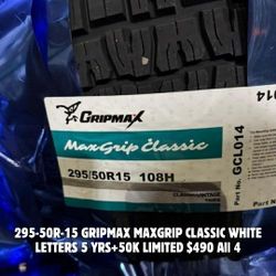 295 50 15 New Set Of Tires 