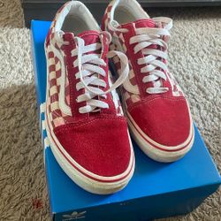 Red And White Vans 