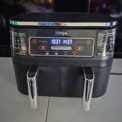 Ninja foodie 6 and 1 smart 10 quart two basket air fryer with smart finish