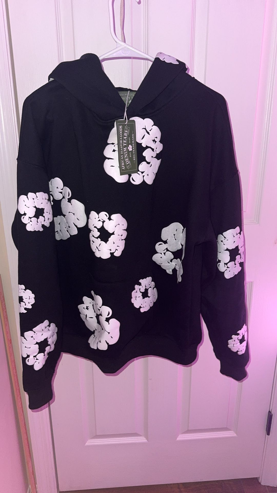 Black Denim Tears Hoodie Size Small