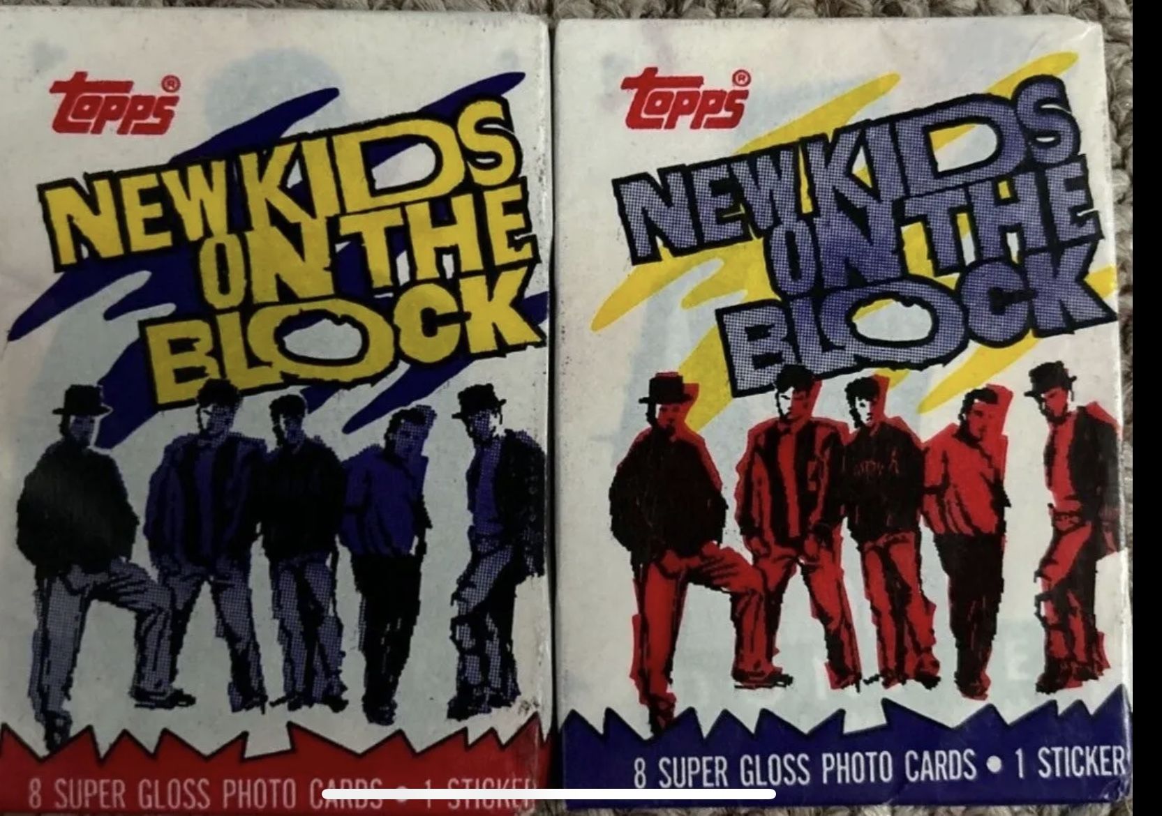 Topps - New Kids on the Block (1989) 2 Pack Glossy Set (VINTAGE)