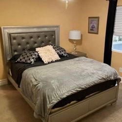 Queen Bed Frame With Mattress