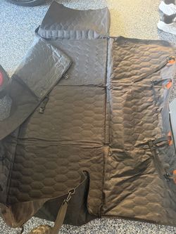 Premium Black Quilted Dog Car Seat Cover