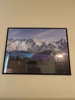 Framed Lamborghini Huracán Supercar Poster – 80Eighty