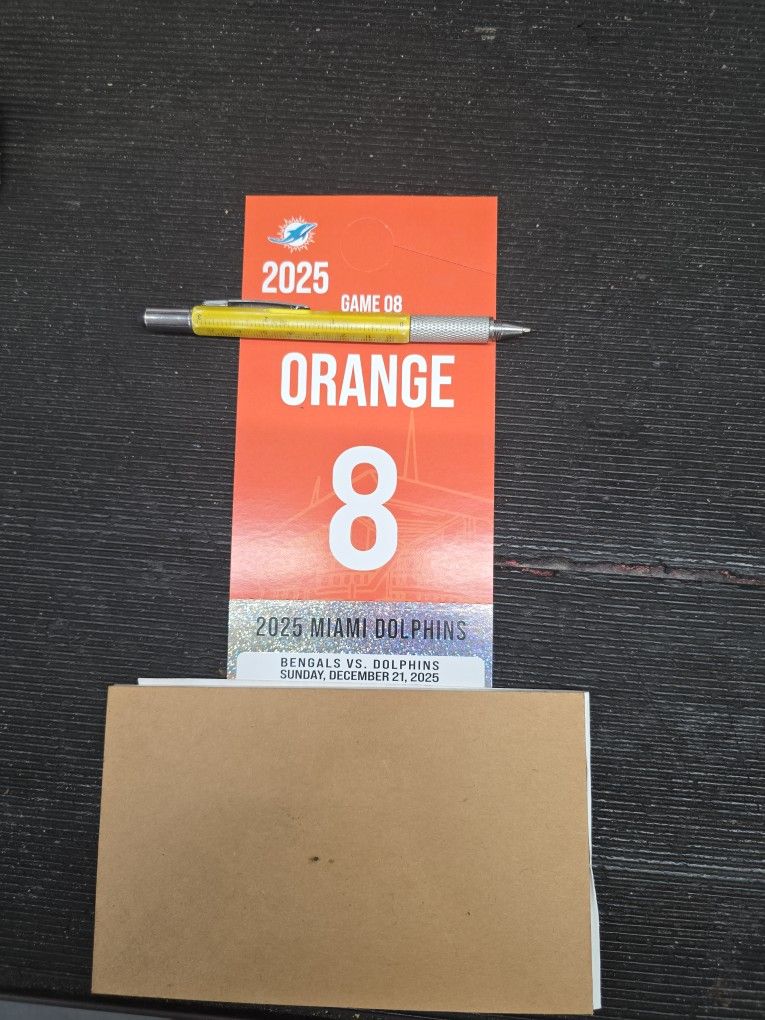 Dolphins & Bengals Parking Pass