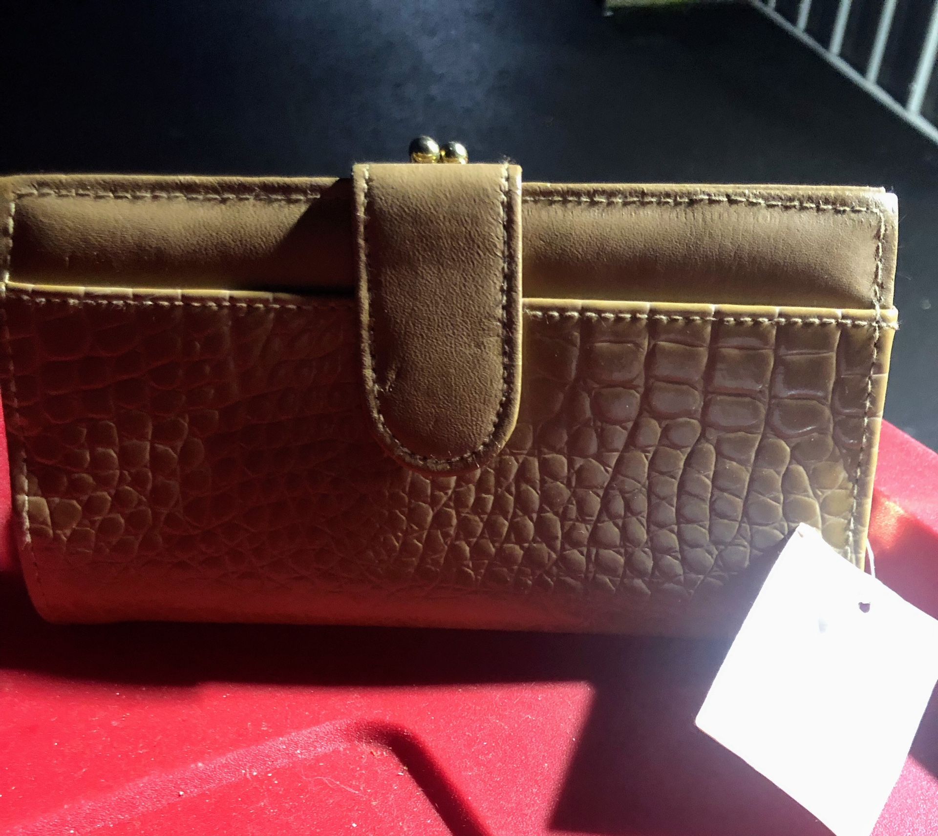 New cream, colored wallet