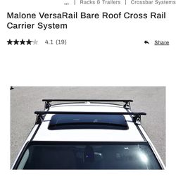 Malone VersaRail bare roof crossbar system 50 inches