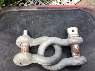 Industrial strength galvanized shackles