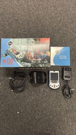 Complete Palm m130 handheld with cradle