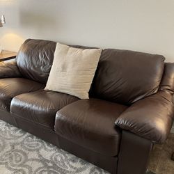 Faux Leather Sofa GENTLY USED