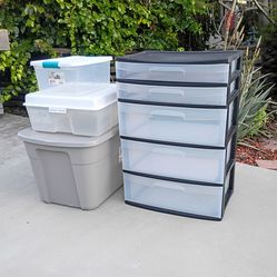 Storage Bins Storage Drawers Set of Four