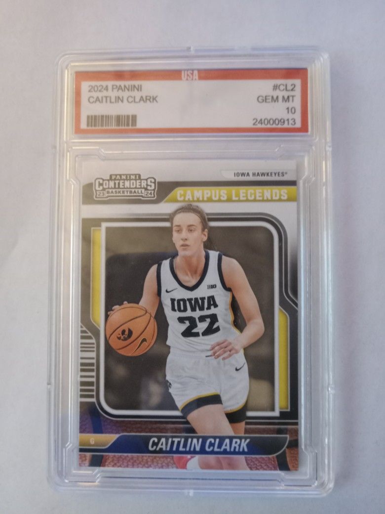 2024 Panini Caitlin Clark Rookie Graded 10